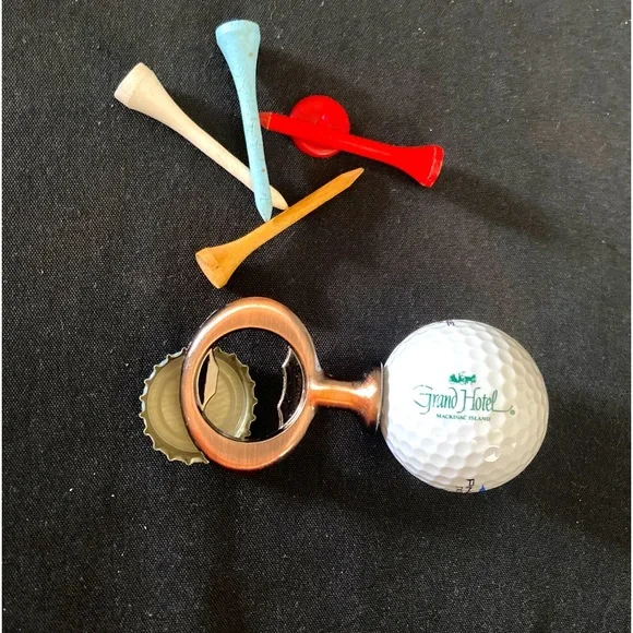 Grand Hotel MACKINAC ISLAND Golf Ball Bottle Opener - Picture 3 of 6